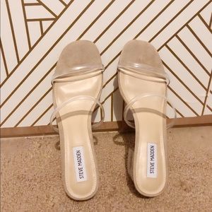 steve madden shani sandal clear